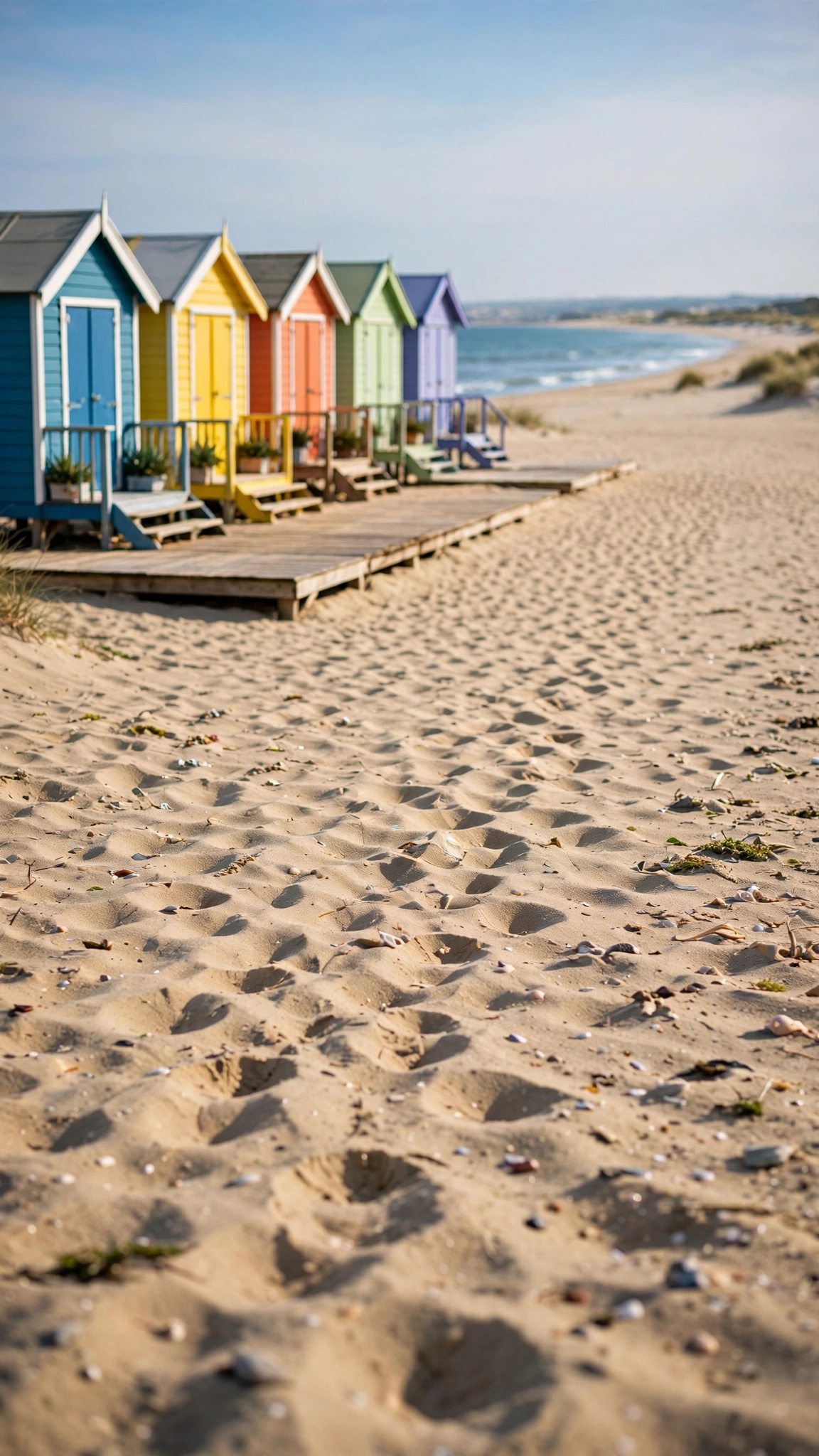 Pastel Coastal Promenade — UGC video ad background environment by Crisp UGC Ads