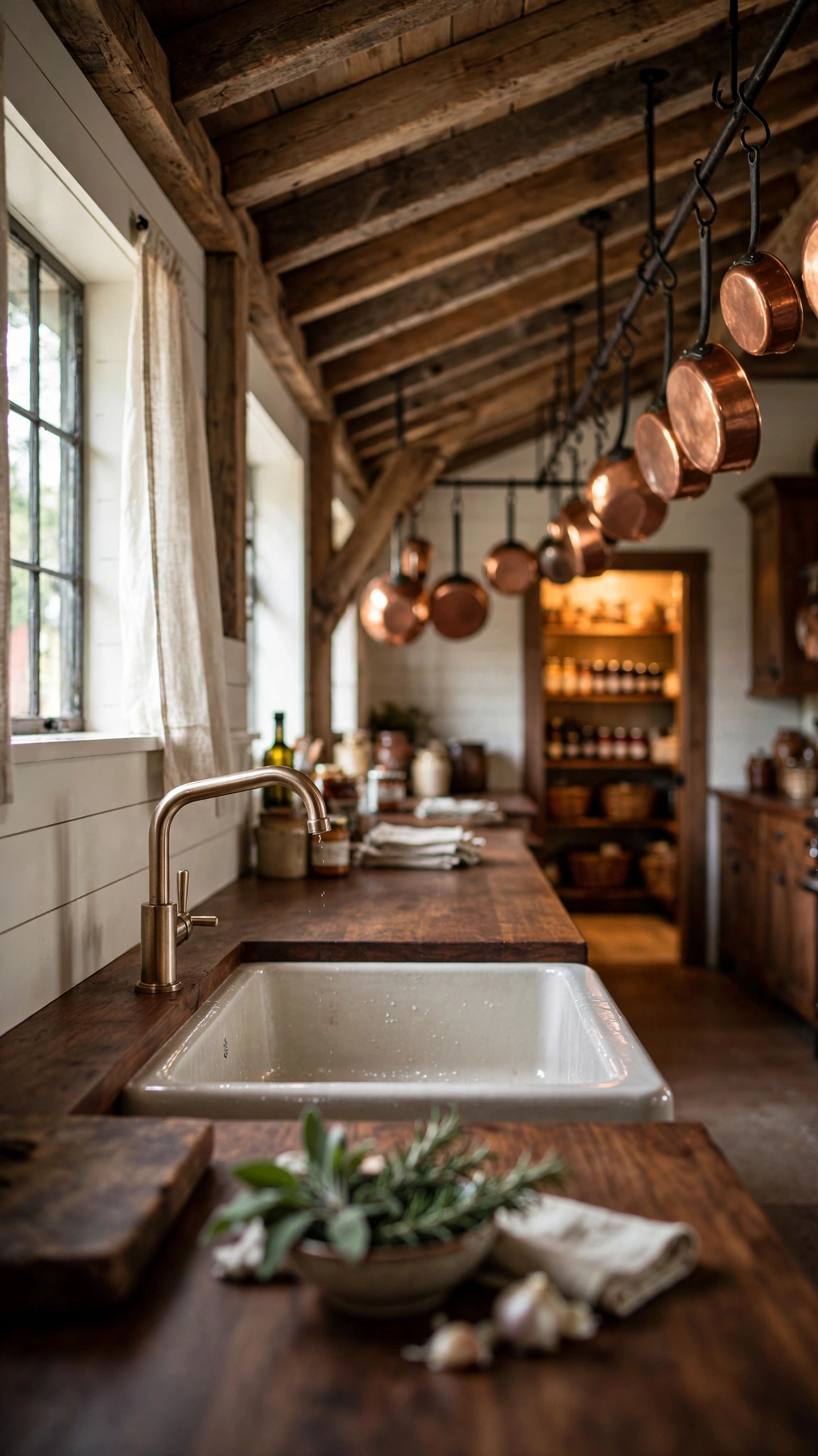 Rustic Farmhouse Kitchen — UGC video ad background environment by Crisp UGC Ads
