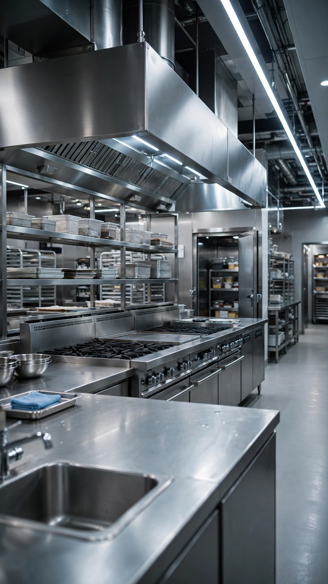Commercial Chef Kitchen — UGC video ad background environment by Crisp UGC Ads