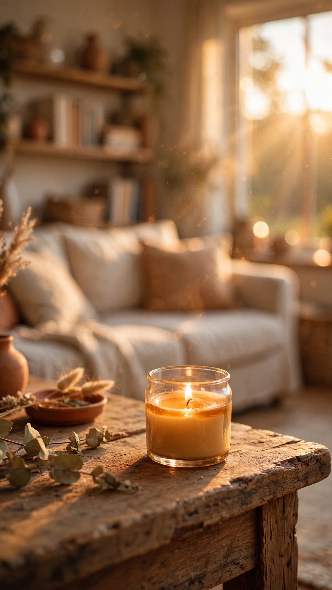 Cozy Aesthetic Living Room — UGC video ad background environment by Crisp UGC Ads